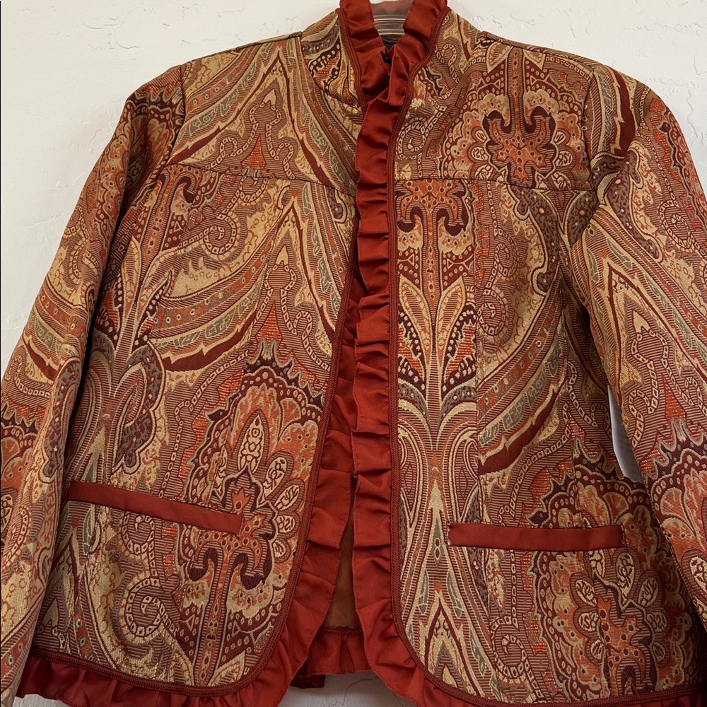 New Alex Ku Ruffle Jacket - Picture 2 of 7